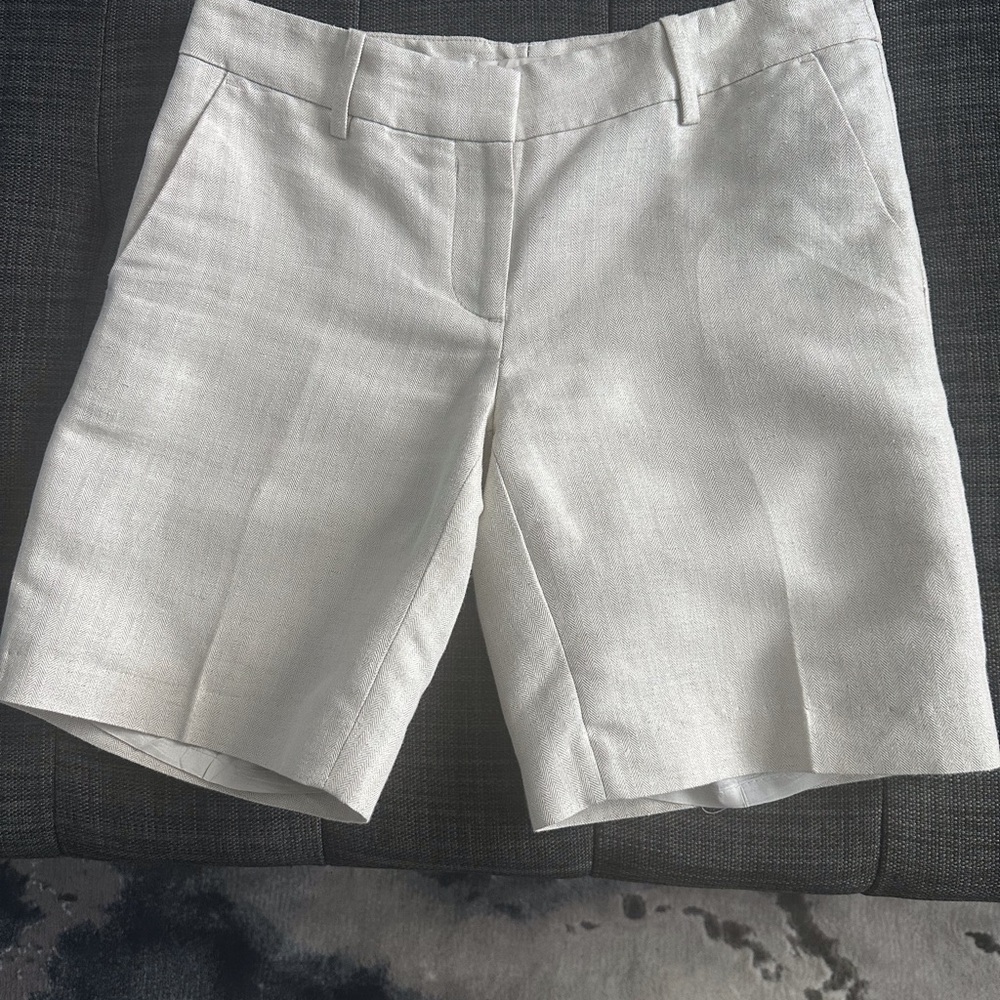 LOFT Women's Cream Bermuda Shorts
